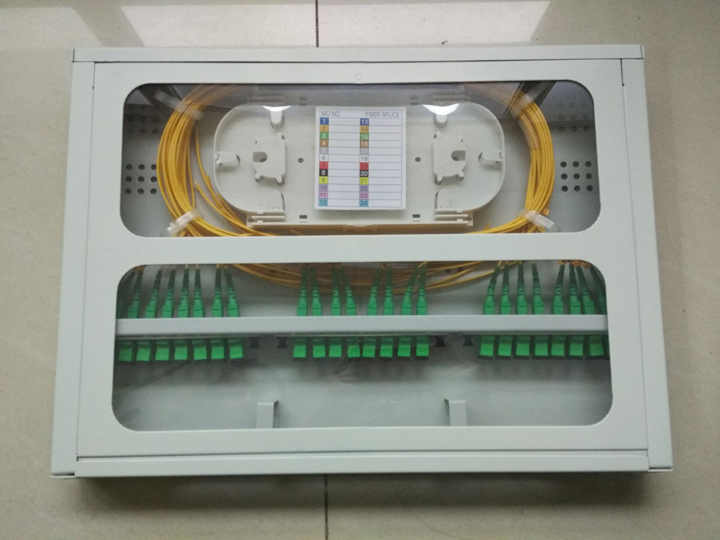 Rack Mount Fiber Optic Patch Panel Enclosure with Transparent Cover