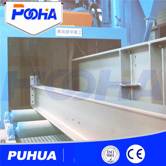 Roller Conveyor Steel Structures Wheel Shot Blast Machine