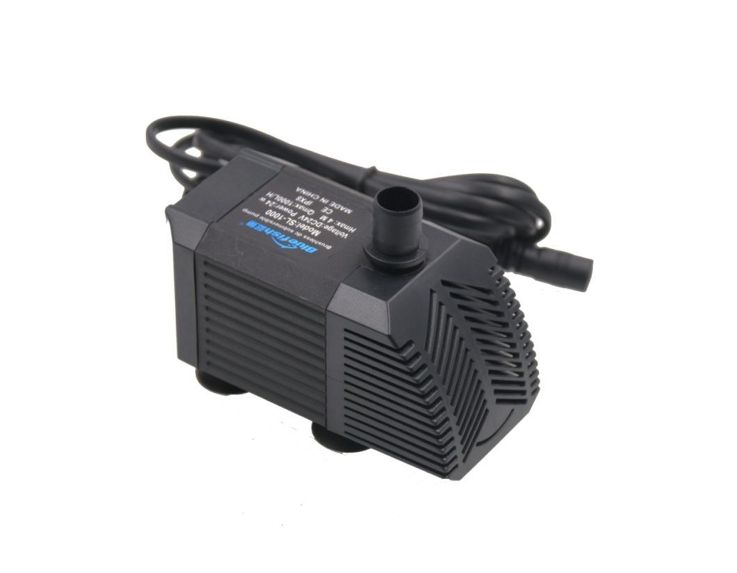 DC 24V Flow 1000L/H High Efficiency Fish Pond Submersible Sea Water Pumps