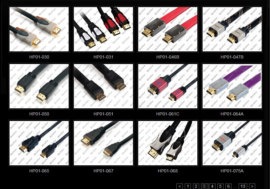 Luxury Plug Shell V1.4 1.5m Flat HDMI Cable