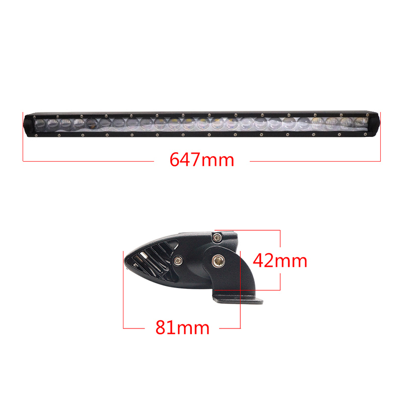 Single Row 72W LED Automobile Light Bar