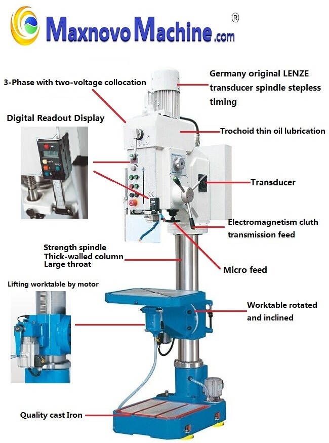 Frequency Conversion Equipment 40mm Vertical Drilling Machine (MM-SSB40FSuper)