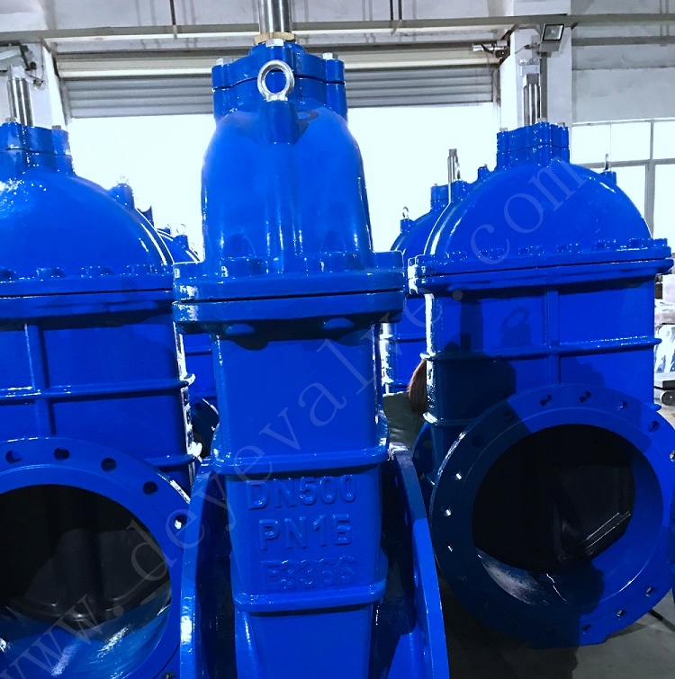 DIN Pn16 Industrial Ductile Iron Flanged Gate Valve for Drinking Water