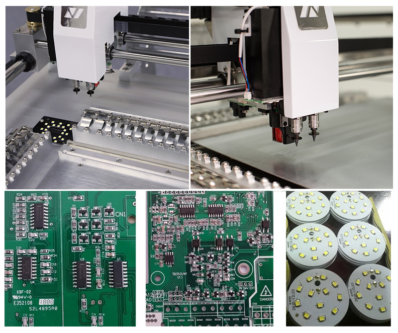 Neoden3V Chip Assembly Machine, LED Soldering Pick and Place Machine for SMT Production with Vision Correction