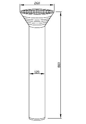 Casting Aluminum 3 Years Warranty Outdoor LED Solar Light for Garden