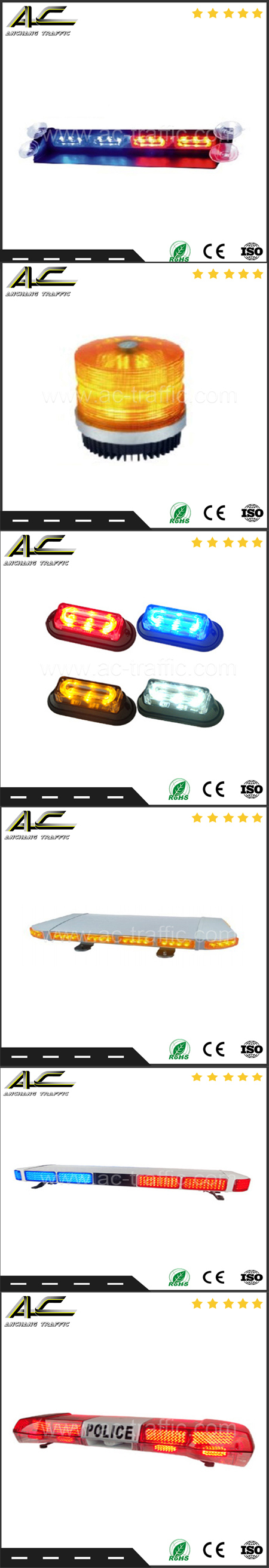 LED Use Above The Police Car Alarm Warning Light Bar