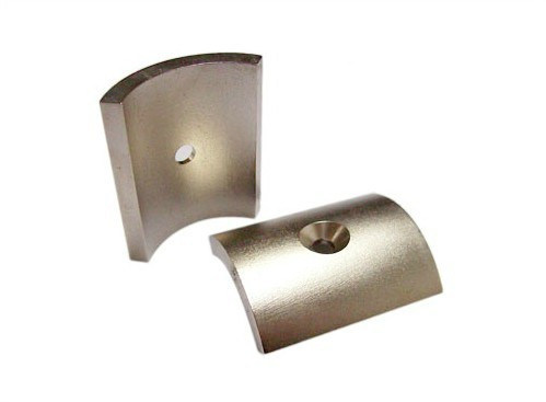 N35h Nickel Arc Neodymium Magnets (A-006)