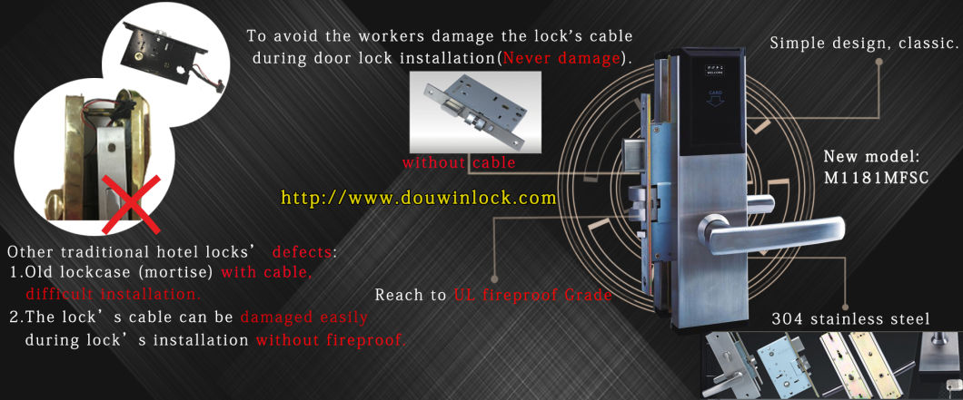 Electric Door Locks for Aluminium Doors (M1181MFSC)