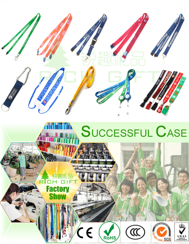 Decorative Custom Promotional Gift Polyester Lanyard with Sample Free