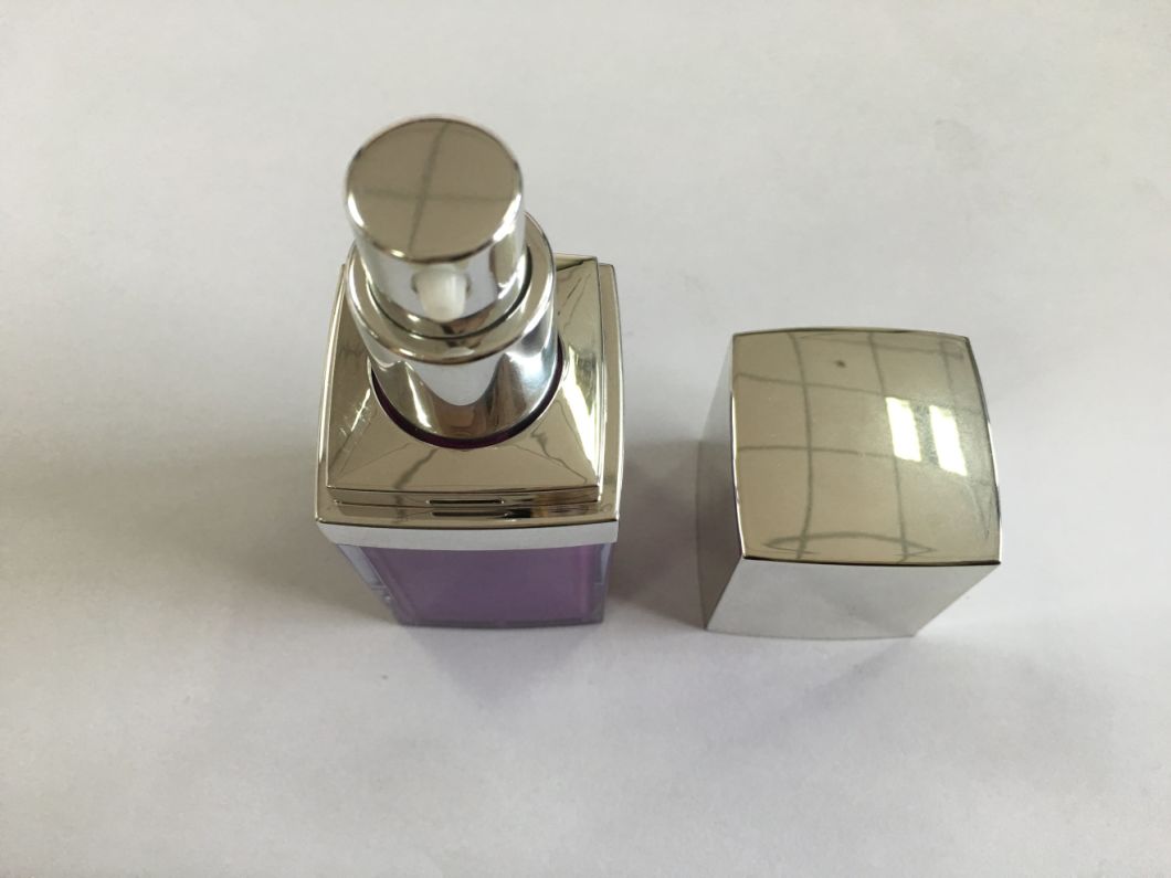Square Plastic Airless Bottle with 50ml/30ml/15ml