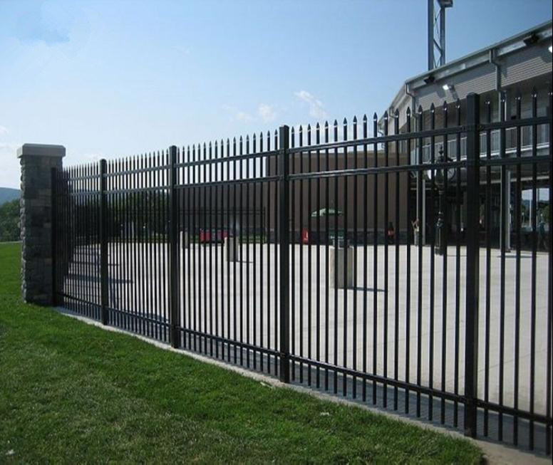 5FT*8FT Black Coating Wrought Iron Fence/Wrought Iron Fencing to USA