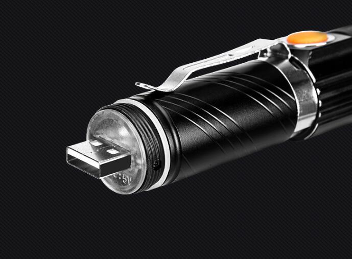 Portable Mini USB Charging Gift Flashlight 5W CREE LED Flashlight
