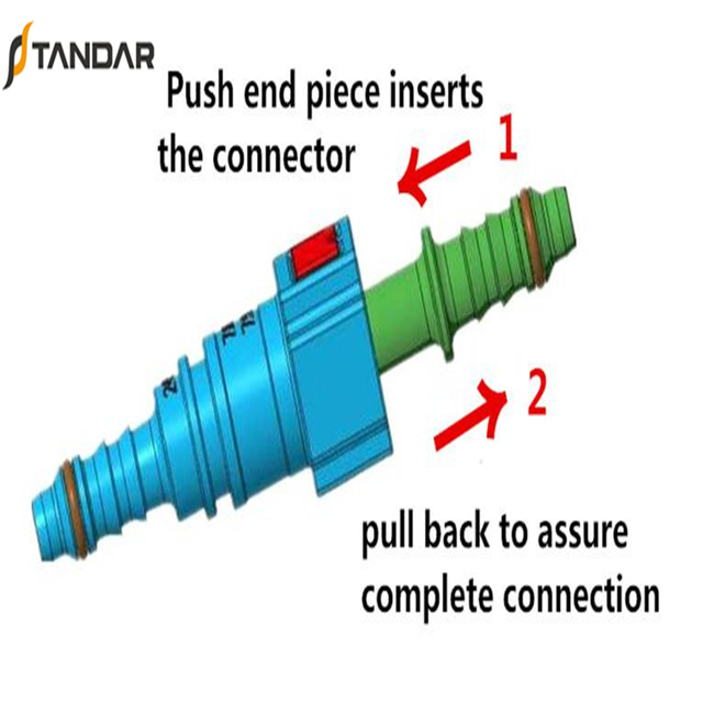 High Quality Quick Connect Fitting with Two Buttons