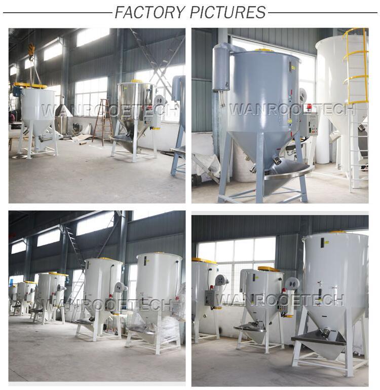 Hopper Type Plastic Granules Lift Mixing Dryer