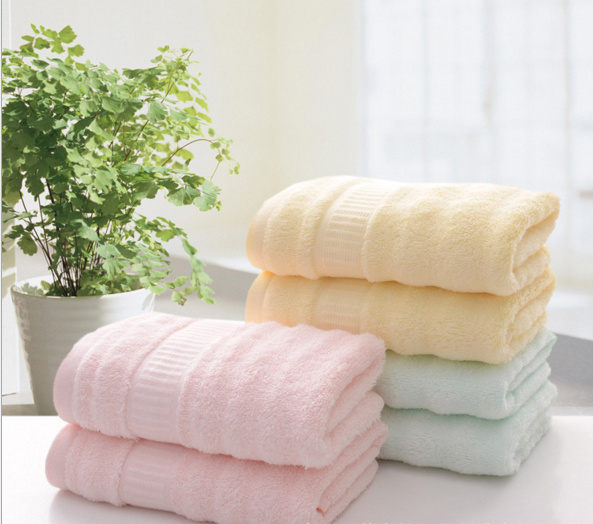 Bamboo Home Embroidered Terry Plain Hand Towel