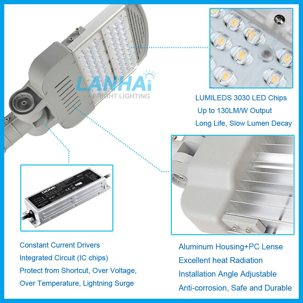 120W/200W Highway Road Lamp Angle Adjustable LED Module Street Light