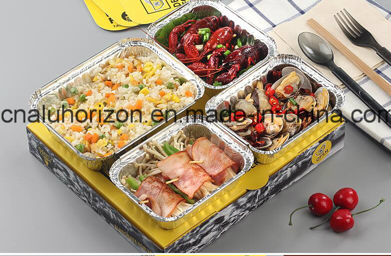 323*266*64mm Aluminum Foil Tray for Food Safety Grade