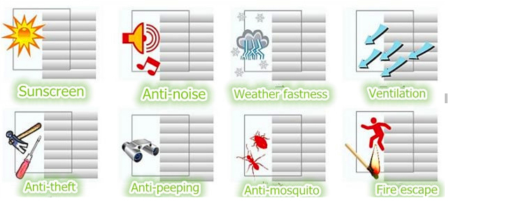 Exterior Security Good Quality Aluminium Manual Roller Shutter