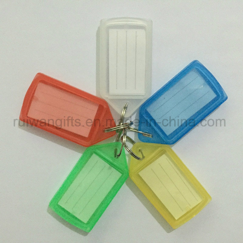 Wholesale ID Name Tag, Plastic Key Tag, Hang Tag with ID Blank Label