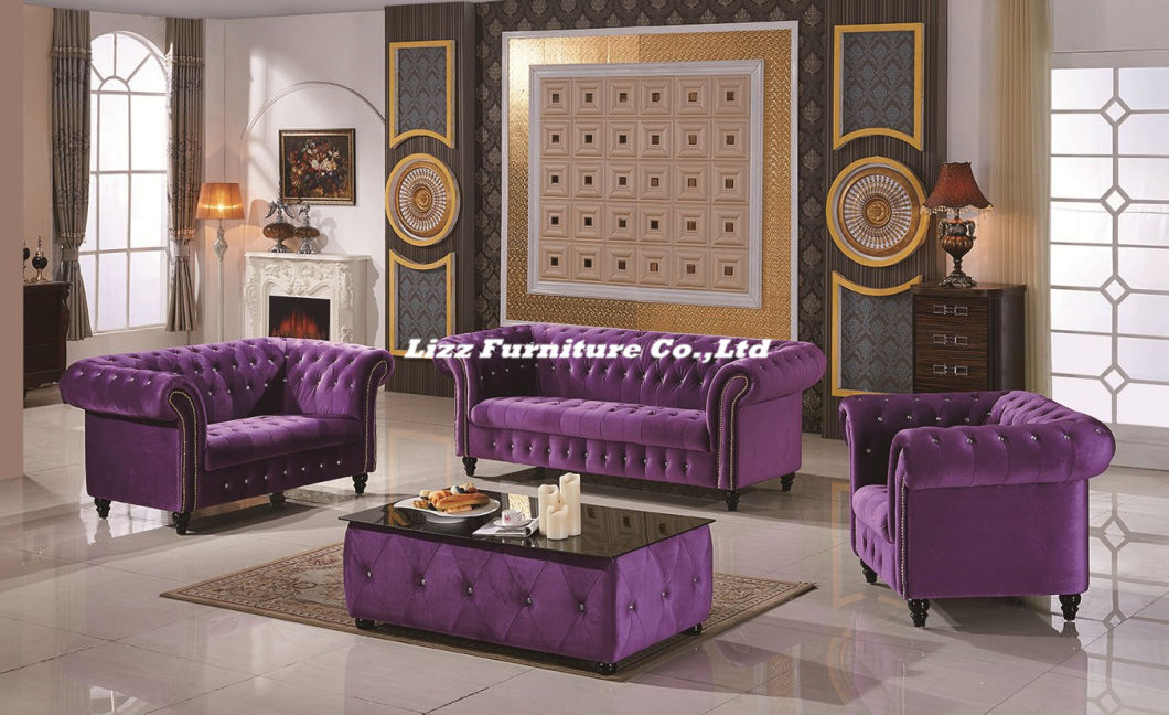 2017 Newest Living Room & Hotel Chesterfield with Fabric (LZ UK)