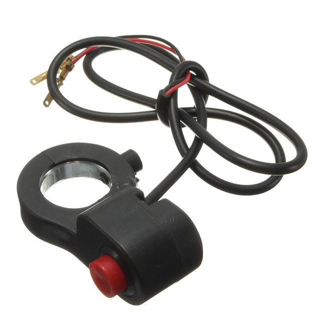 Horn Switch 12V 16A Waterproof Motorcycle CNC Aluminium Alloy Switches 7/8