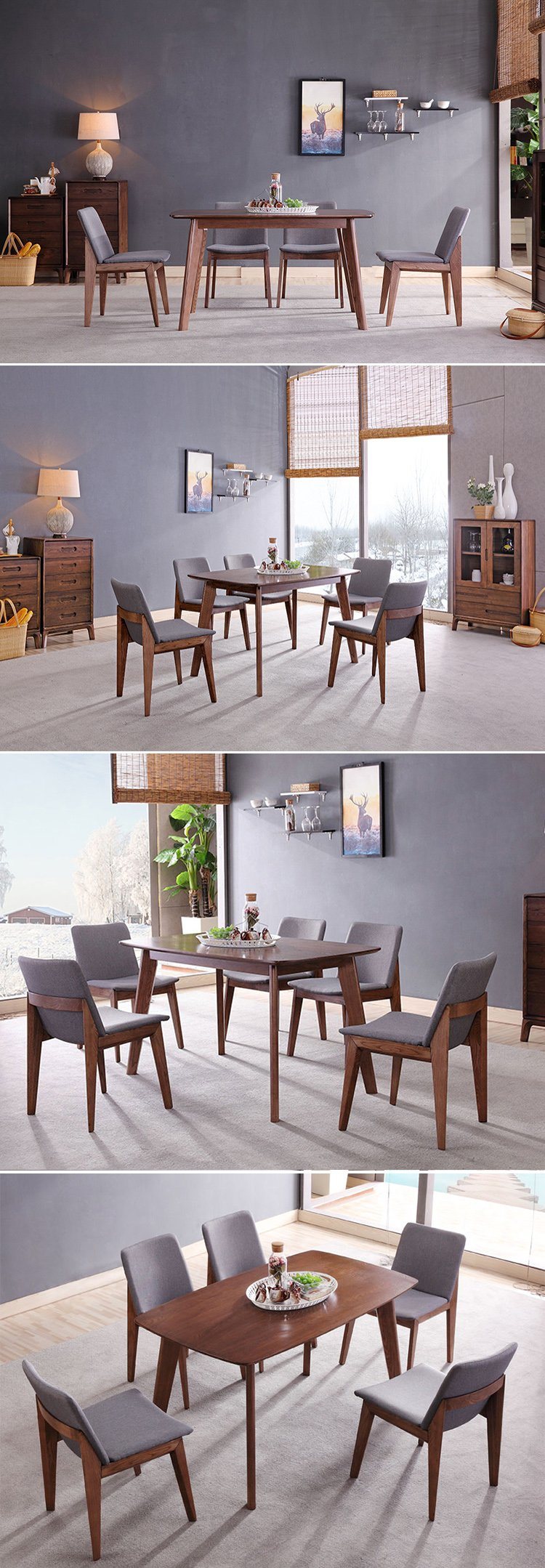 Modern Wood Restaurant Furniture Dining Table for Home