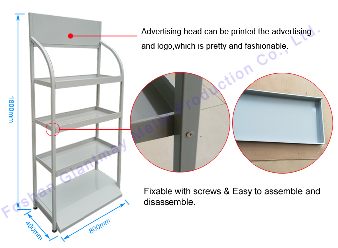 Metal Customized Supermarket Engine Oil Storage Display Shelf Rack for 4s Shop