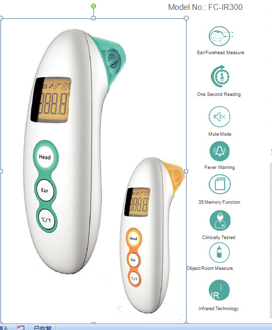 Infrared Digital Thermometer Suitable for Baby, Infant, and Adults