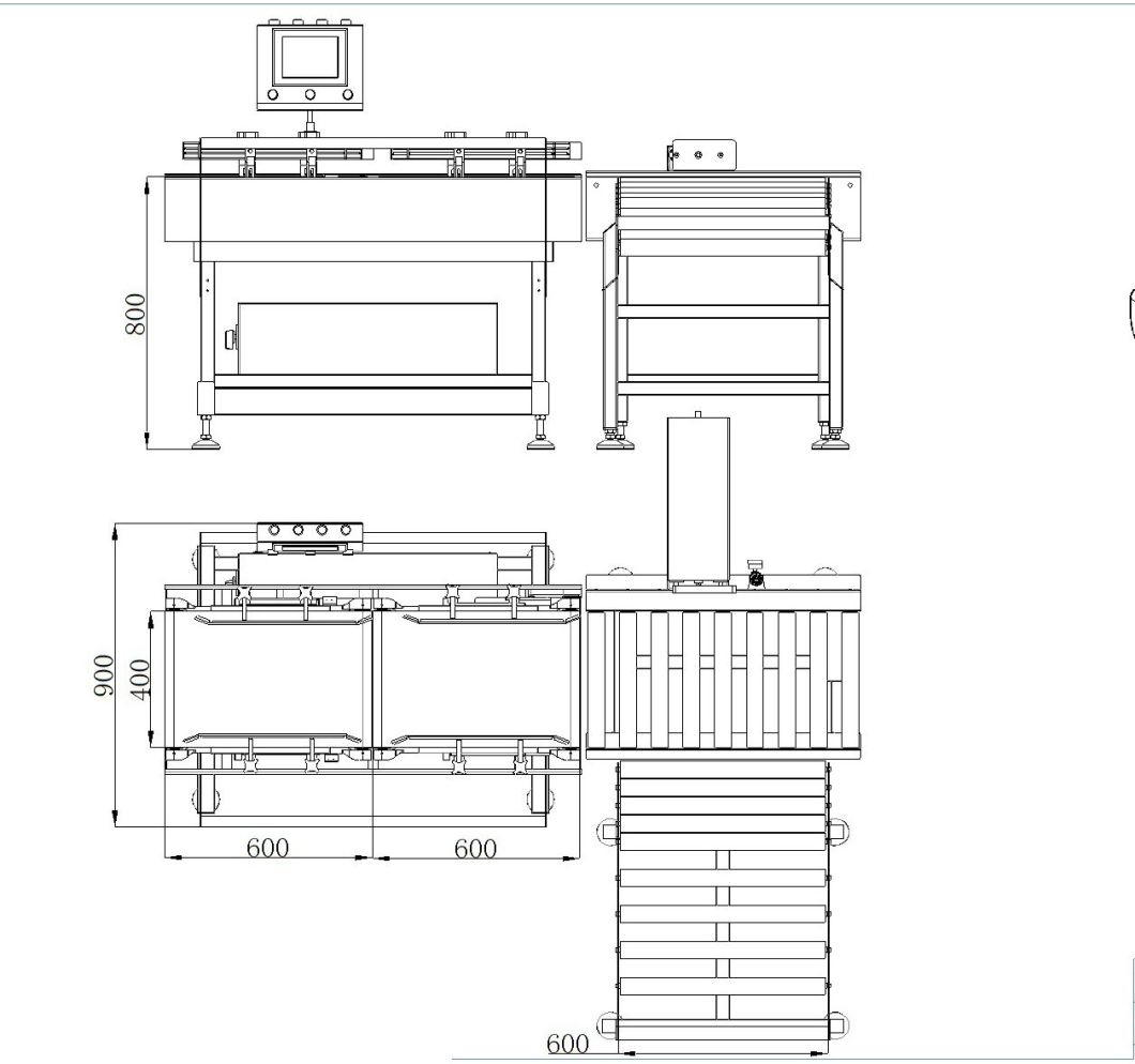 Dh Stainless Steel in Motion Check Weigher for Beverage Package