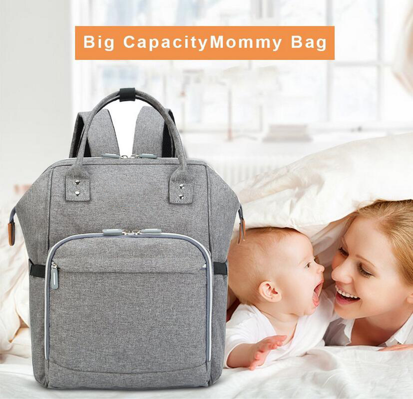 Multifunctional Baby Mummy Nappy Bag Diaper Bag for Outdoor Travel