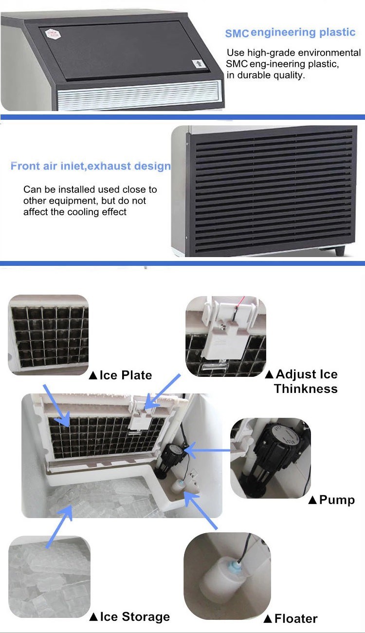 Junjian Factory Price Crystal Widely Used Industrial Ice Cube Machine