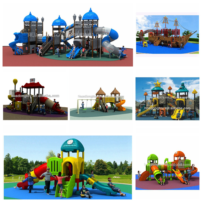 Kid Plastic Slides Outdoor Playground Equipment