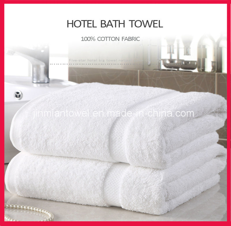 100% Cotton White Hotel Textile Bath Towel Hotel Towel