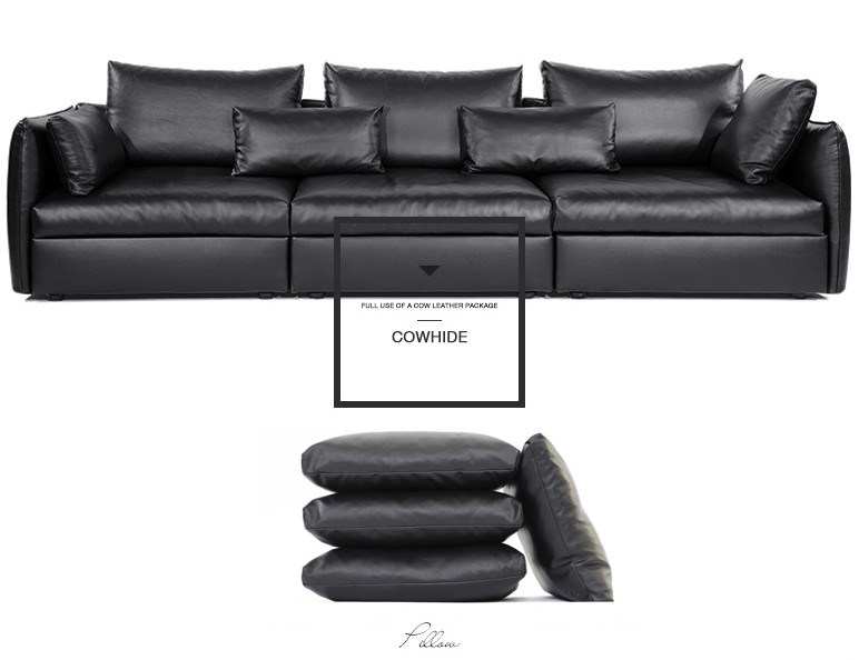 Home Furniture Living Room Sets Leather Feather Sofa of Australia