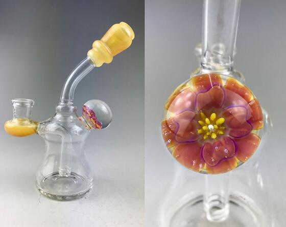 Bontek Popular Colorful Small Cheaper Glass Smoking Water Pipe