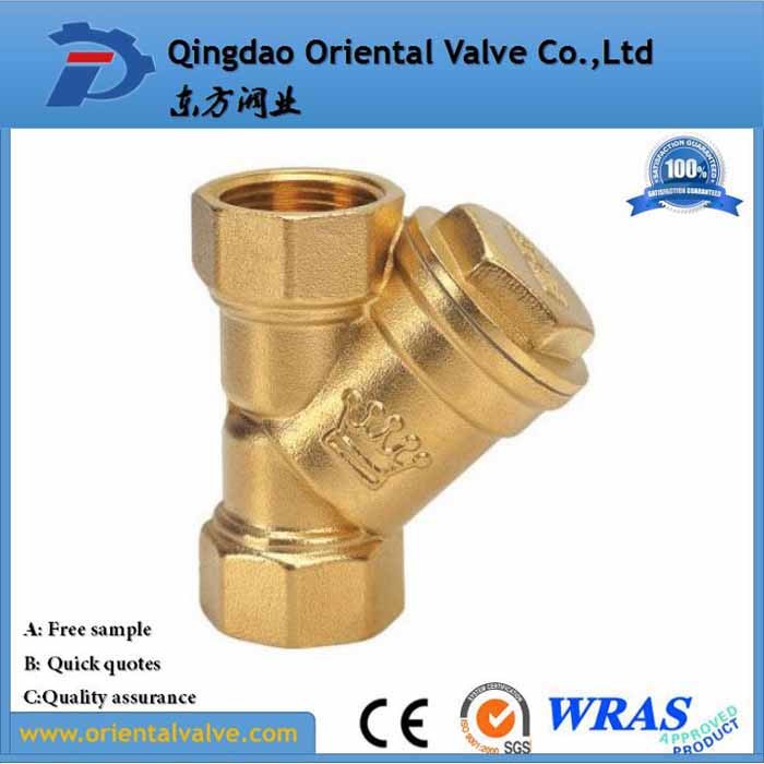 High Quality, Pn10/Pn16, Thread Brass Y Type Strainer Valve, with Medium Water, Oil, Gas Strainer