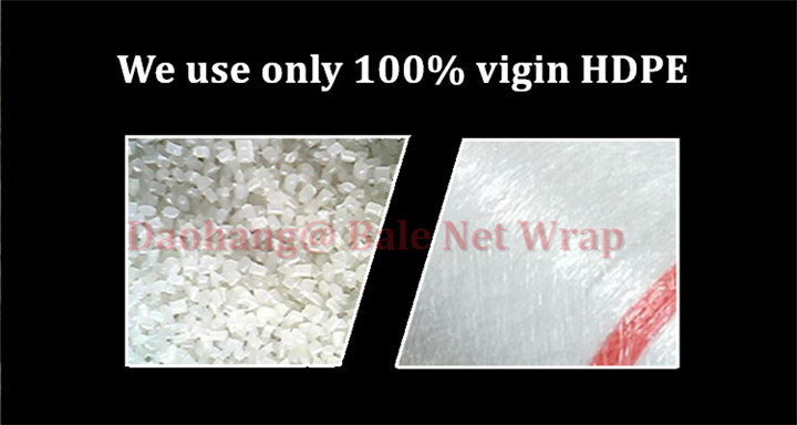 100% Virgin High Density Polyethylene Round Straw Baler Net