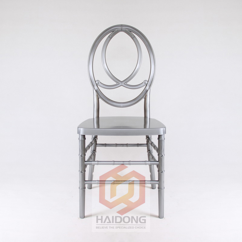 Stackable Hotel Silver Plastic PC Resin Infinite Phoenix Dining Chair