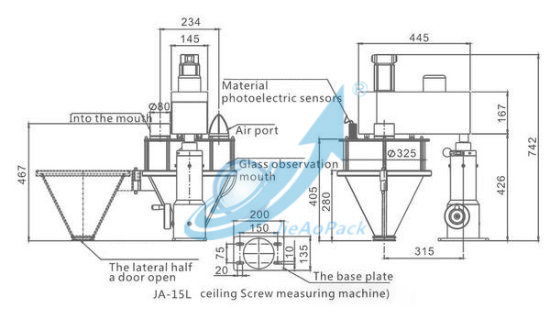 Auger Filling Machine Equipped for Powder Packaging (JA-15L)