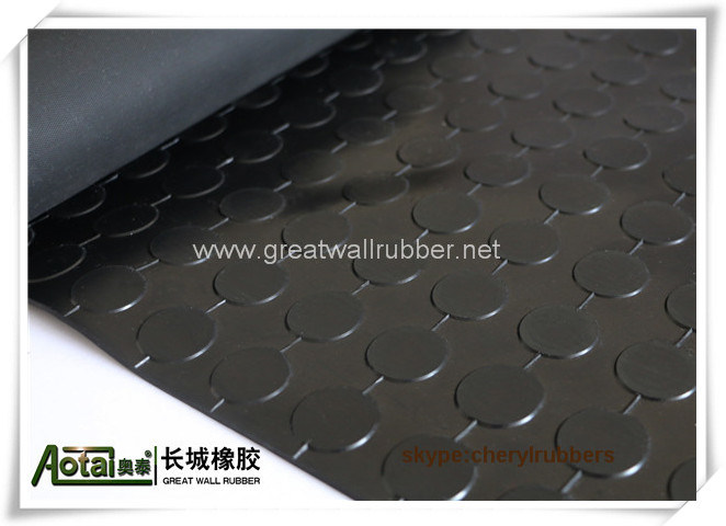 Anti-Slip Round Button Rubber Floor Mat, Rubber Rolls