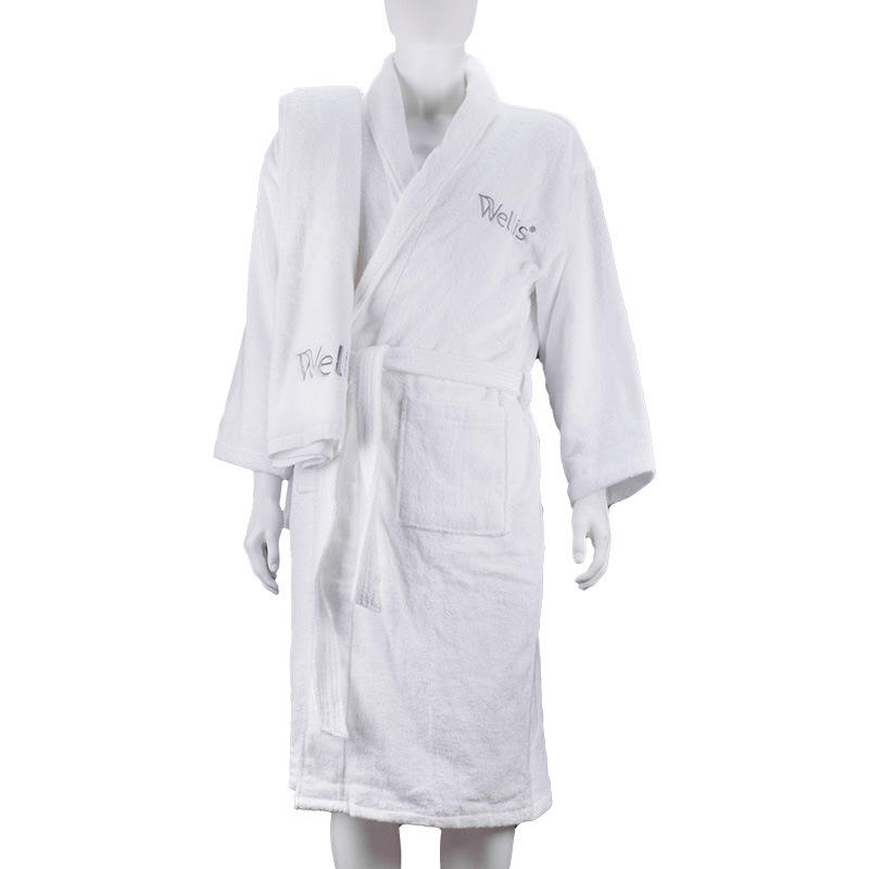 100% Cotton Terry Bath Robe for Hotel SPA Collection