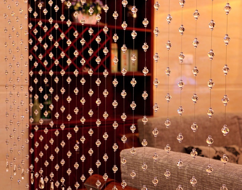 Xmas Decoration of Crystal Glass Rondelle Bead Curtain