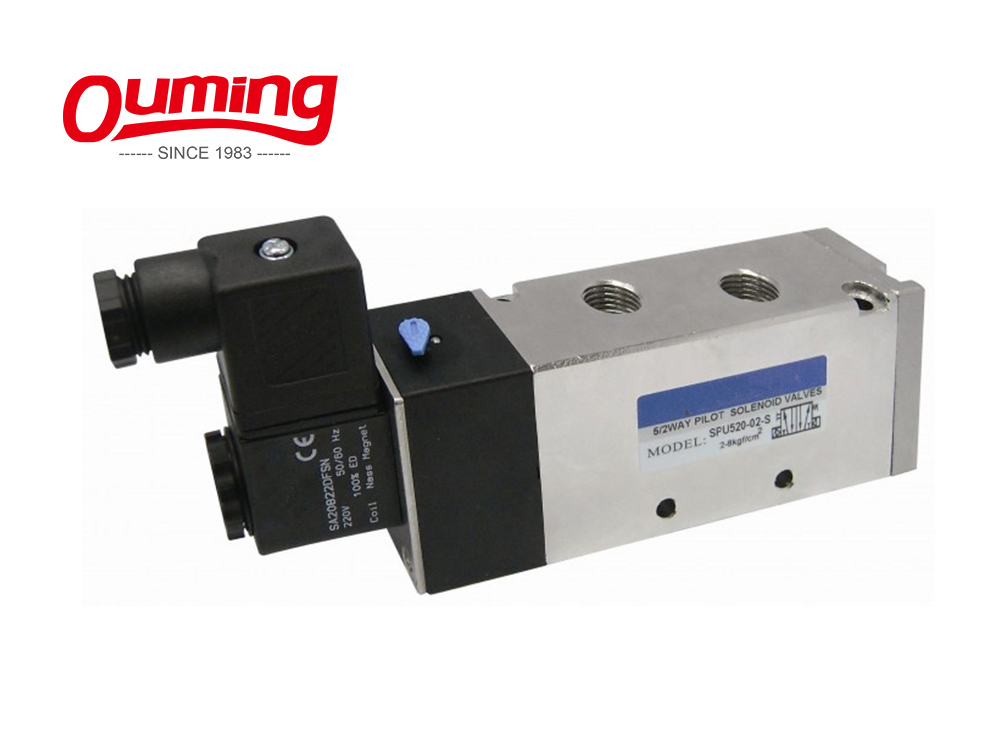 2 Position 5 Way Pneumatic Solenoid Valve