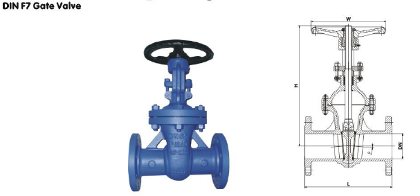 DIN3202 F7 Series Stainless Steel Flange Gate Valve