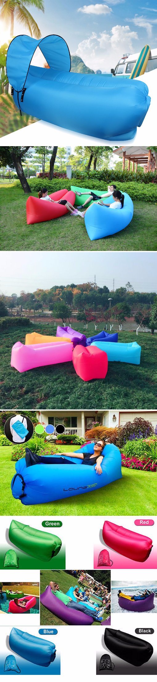 Fast Filling Waterproof Inflatable Lazy Air Sofa Outdoor Sofa