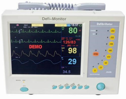 10.4 Inch TFT Screen Medical External Professional Defibrillator with Monitor, Aed, Icd