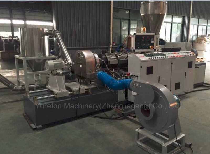 80-700kg/H Die Face Cutting Air Cooling Solid and Soft Granule PVC Compounding Pelletizing Machine