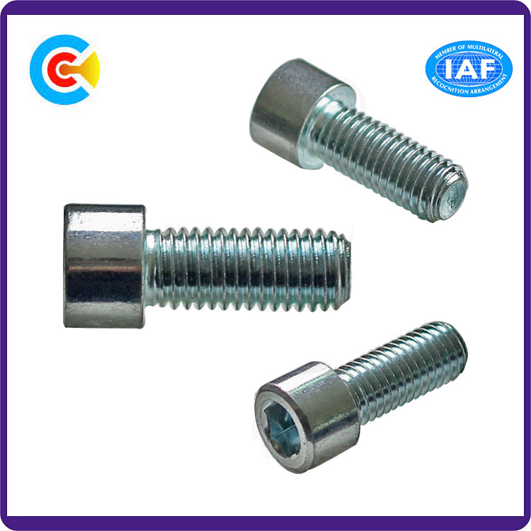 Steel Socket Cap Machine Screw Zinc Plated Hex Cap Screw