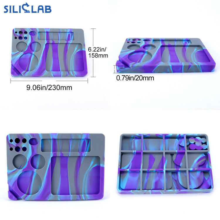 DAB Depot - 10-2-1 Siliconel Rolling Tray Silicone Tray and Platinum Cured Mat