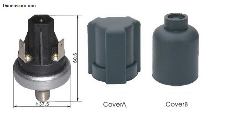 Harsh Environment High Pressure Switch for Air, Oil, Water,